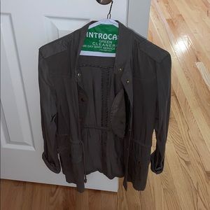 Army green fall jacket